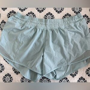 lululemon athletica Light Blue Athletic Shorts. Hotty Hot. Size 8 Tall
